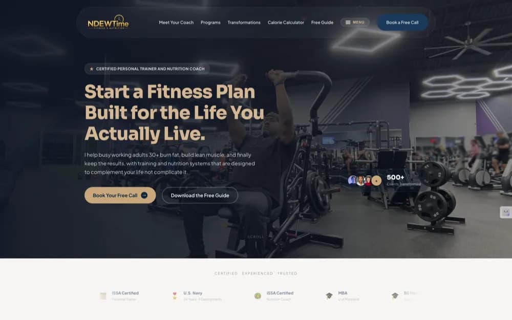 NDEWTime Fitness & Nutrition designed for Darnell