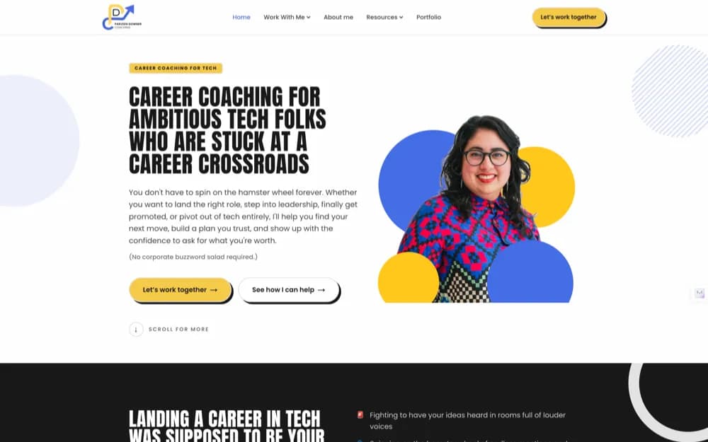Parveen Downer, career coaching designed for Parveen